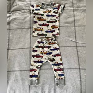 Hatley Two Piece Pajamas - Vintage Cars Size 12-18 Months